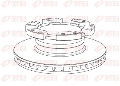 Brake Disc REMSA NCA1049.20