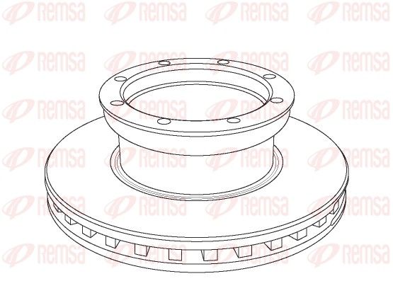 REMSA NCA1054.20 Brake Disc