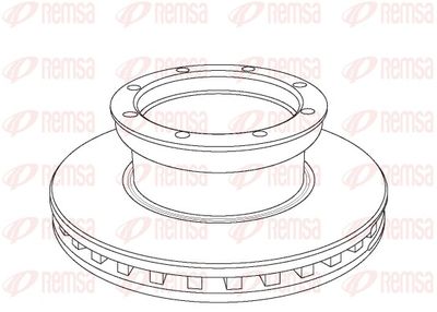 Brake Disc REMSA NCA1054.20
