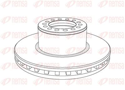 Brake Disc REMSA NCA1055.20