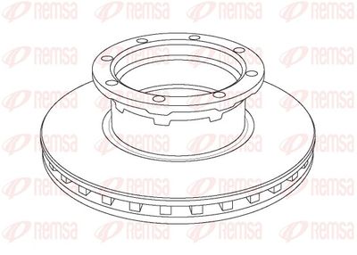 Brake Disc REMSA NCA1056.20
