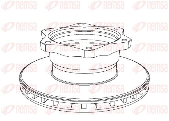 REMSA NCA1058.20 Brake Disc