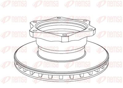 Brake Disc REMSA NCA1058.20