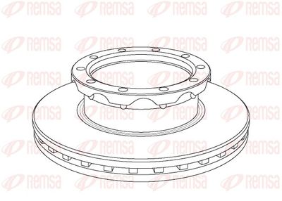 Brake Disc REMSA NCA1062.20