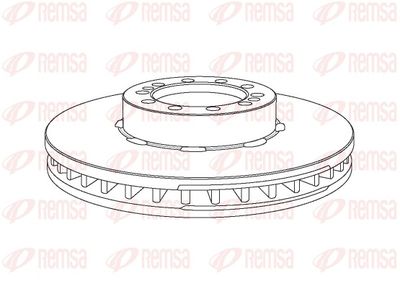 Brake Disc REMSA NCA1067.20