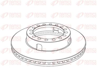 Brake Disc REMSA NCA1072.20