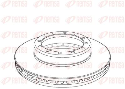 Brake Disc REMSA NCA1073.20