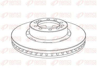Brake Disc REMSA NCA1074.20