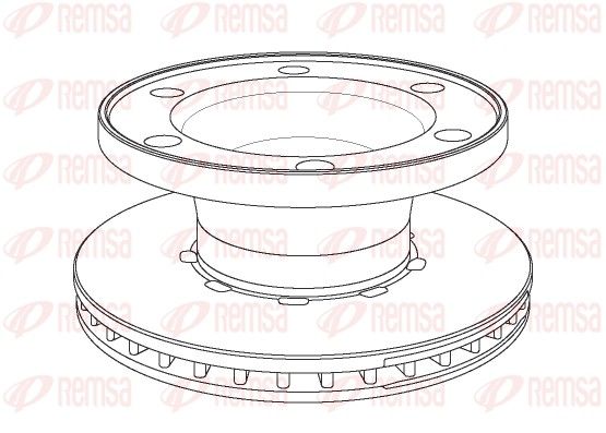 REMSA NCA1076.20 Brake Disc