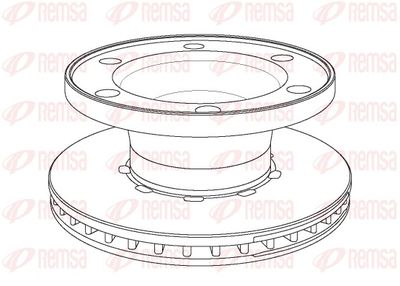 Brake Disc REMSA NCA1076.20