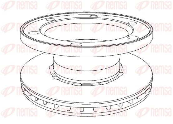 REMSA NCA1077.20 Brake Disc