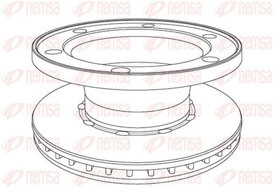 Brake Disc REMSA NCA1077.20