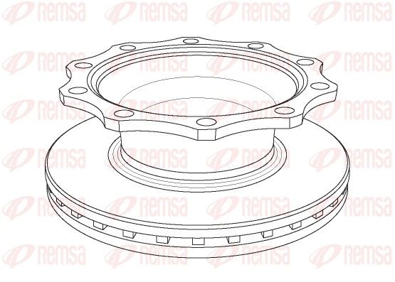 REMSA NCA1078.20 Brake Disc