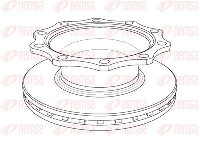 Brake Disc REMSA NCA1078.20