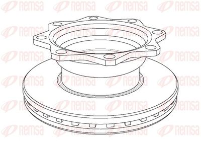 Brake Disc REMSA NCA1080.20