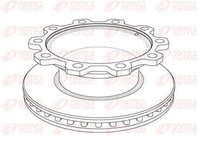 Brake Disc REMSA NCA1081.20