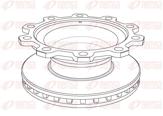 REMSA NCA1083.20 Brake Disc