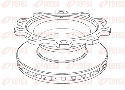 Brake Disc REMSA NCA1083.20