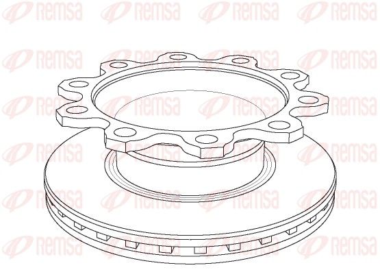 REMSA NCA1084.20 Brake Disc