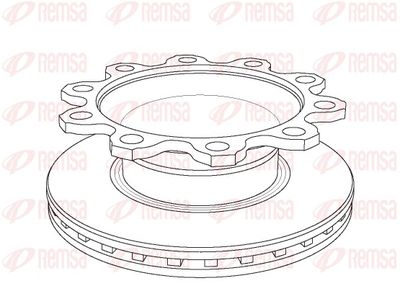 Brake Disc REMSA NCA1084.20