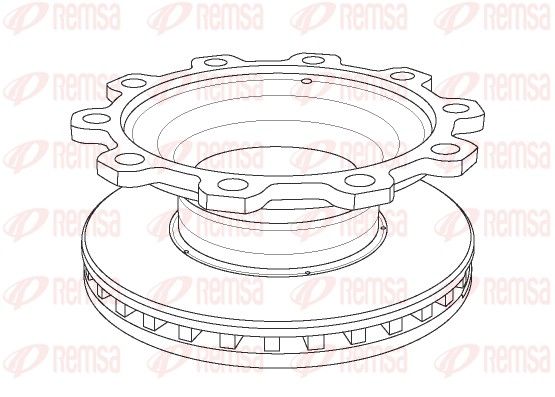 REMSA NCA1097.20 Brake Disc