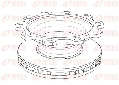 Brake Disc REMSA NCA1097.20