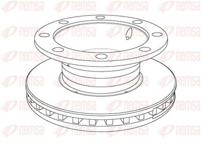 Brake Disc REMSA NCA1106.20