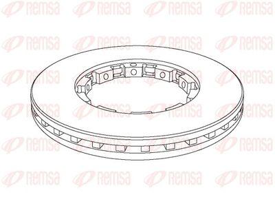 Brake Disc REMSA NCA1143.20