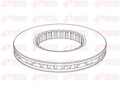 Brake Disc REMSA NCA1146.20