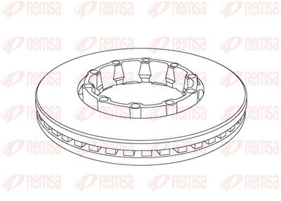 Brake Disc REMSA NCA1152.20