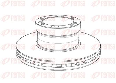 Brake Disc REMSA NCA1156.20