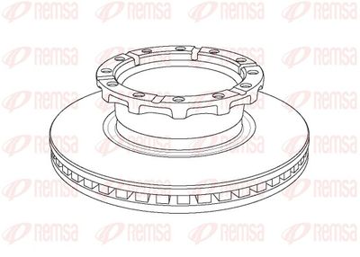Brake Disc REMSA NCA1159.20