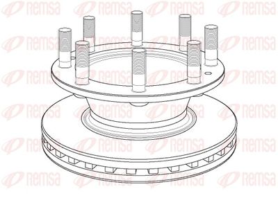 Brake Disc REMSA NCA1163.20