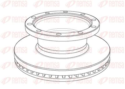 Brake Disc REMSA NCA1166.20