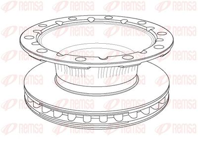 Brake Disc REMSA NCA1170.20