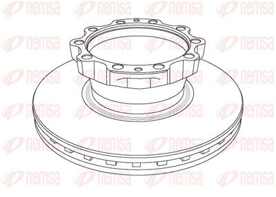 Brake Disc REMSA NCA1174.20