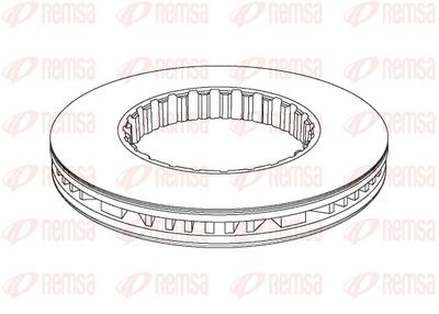 Brake Disc REMSA NCA1177.20