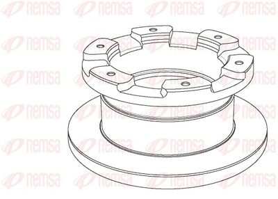 Brake Disc REMSA NCA1181.10