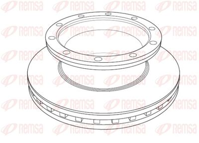 Brake Disc REMSA NCA1189.20