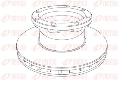 Brake Disc REMSA NCA1195.20