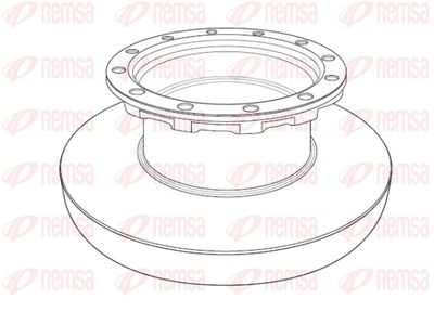 Brake Disc REMSA NCA1196.10