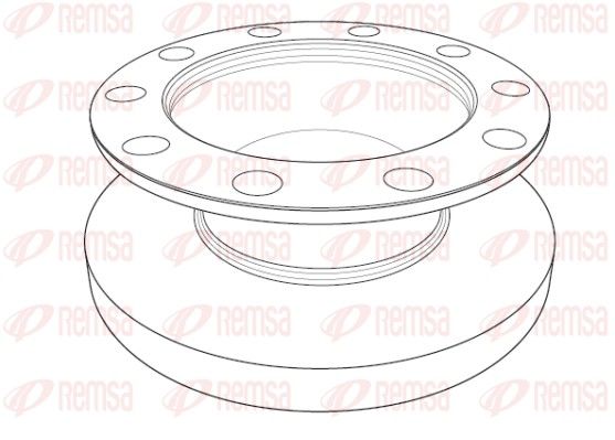 REMSA NCA1198.10 Brake Disc