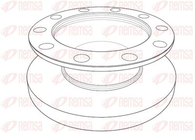 Brake Disc REMSA NCA1198.10