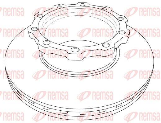 REMSA NCA1207.20 Brake Disc