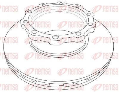 Brake Disc REMSA NCA1207.20