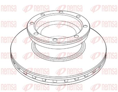 Brake Disc REMSA NCA1219.20