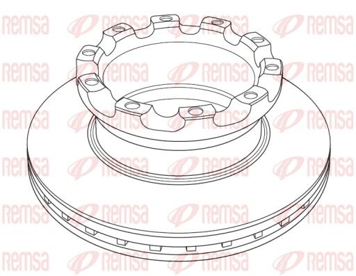 REMSA NCA1225.20 Brake Disc