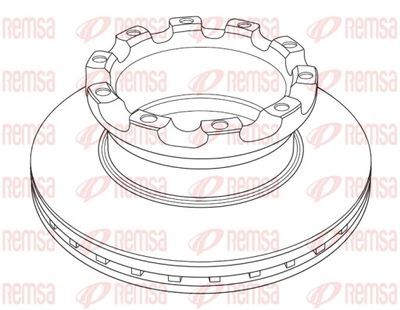 Brake Disc REMSA NCA1225.20