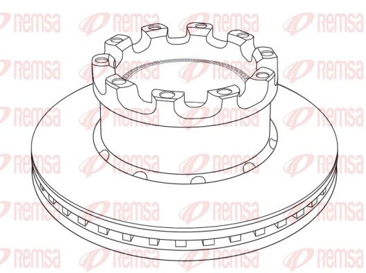 REMSA NCA1226.20 Brake Disc