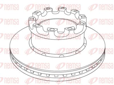 Brake Disc REMSA NCA1226.20